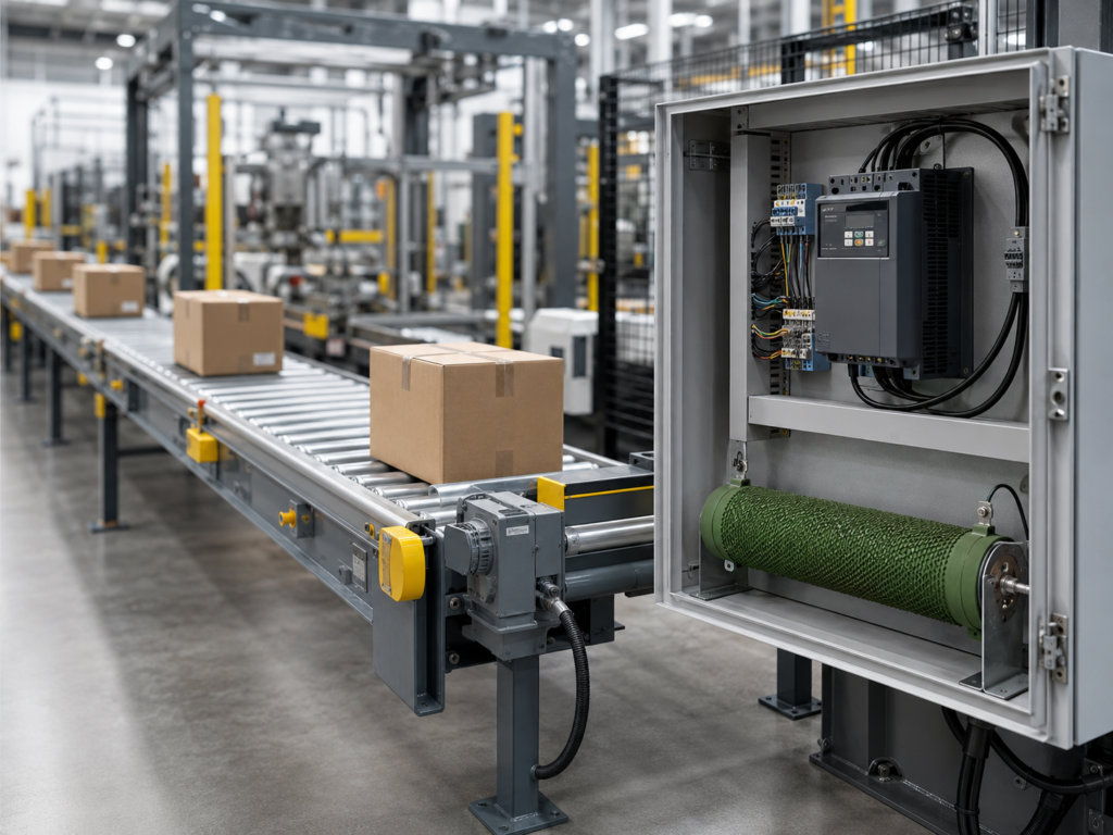 wirewound braking resistor untuk conveyor material handling