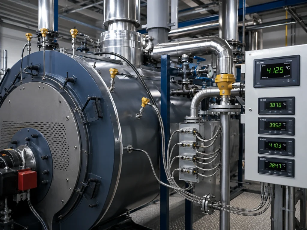 thermocouple untuk boiler dan steam system