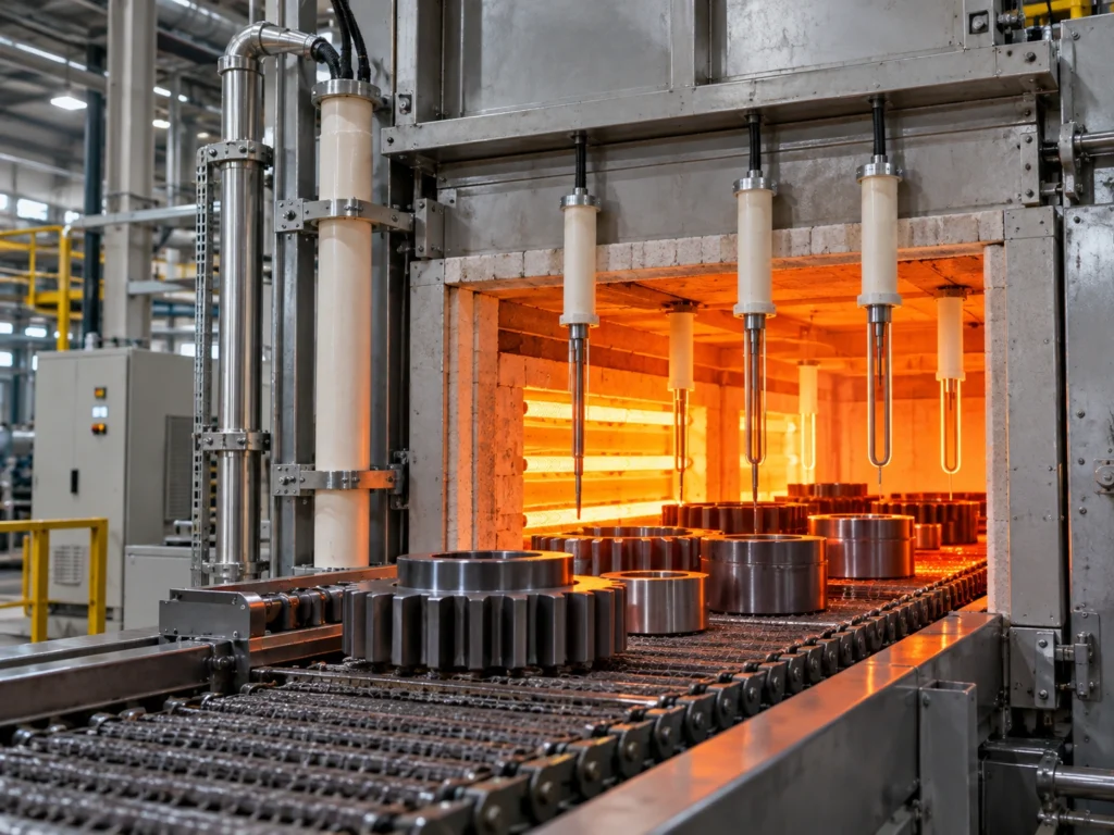ceramic tube untuk proses heat treatment industri