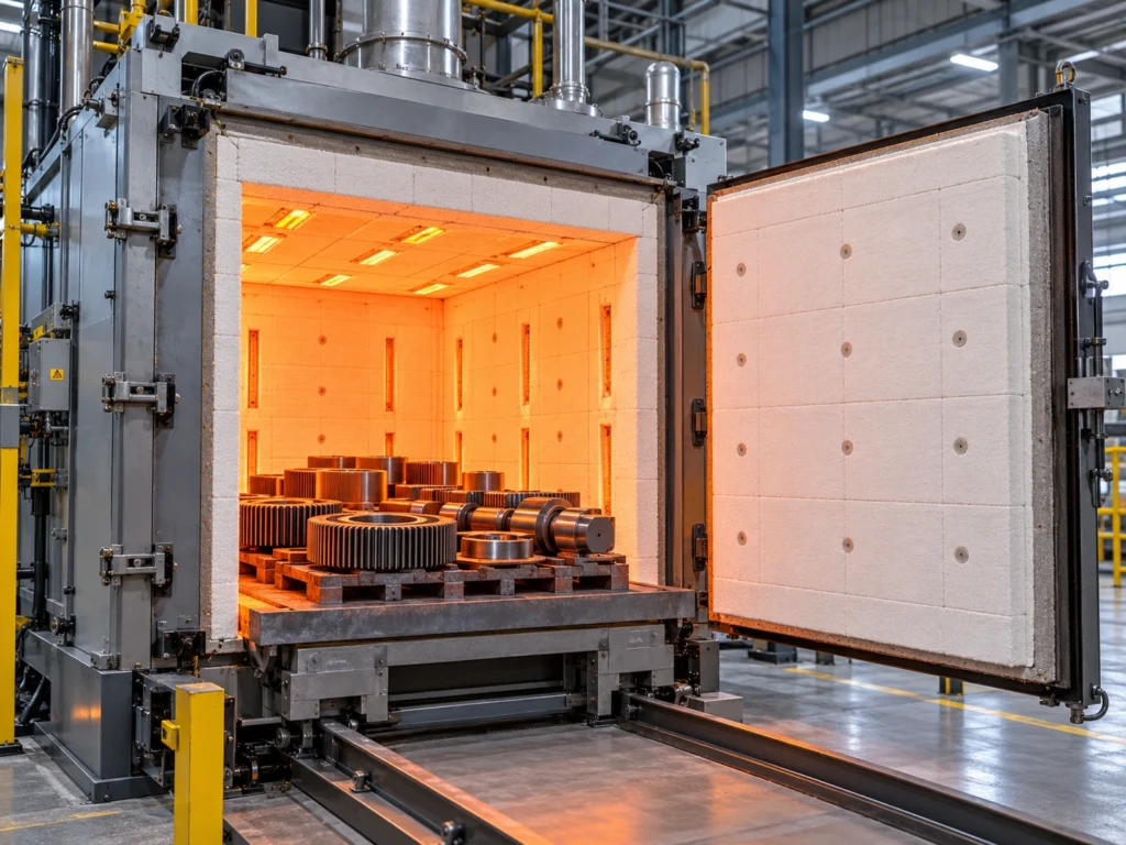 ceramic fiber board untuk heat treatment furnace