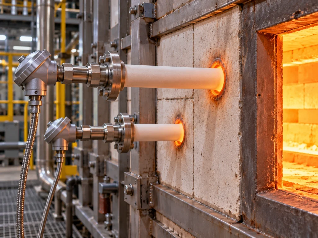 ceramic tube untuk thermocouple protection pada furnace