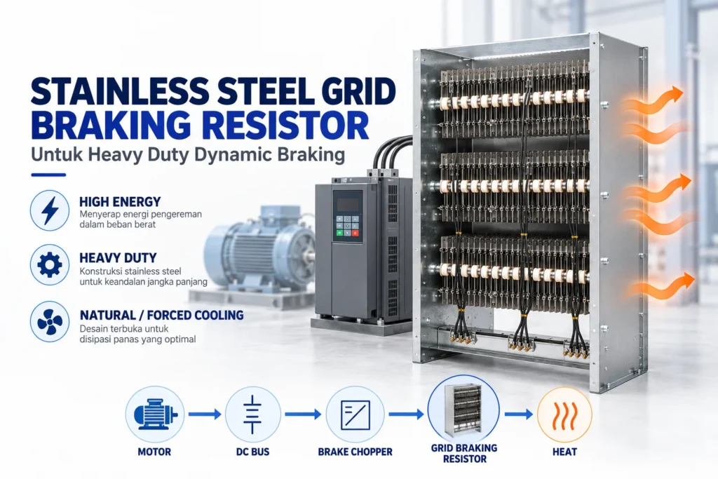 Stainless Steel Grid Braking Resistor Infographic webp